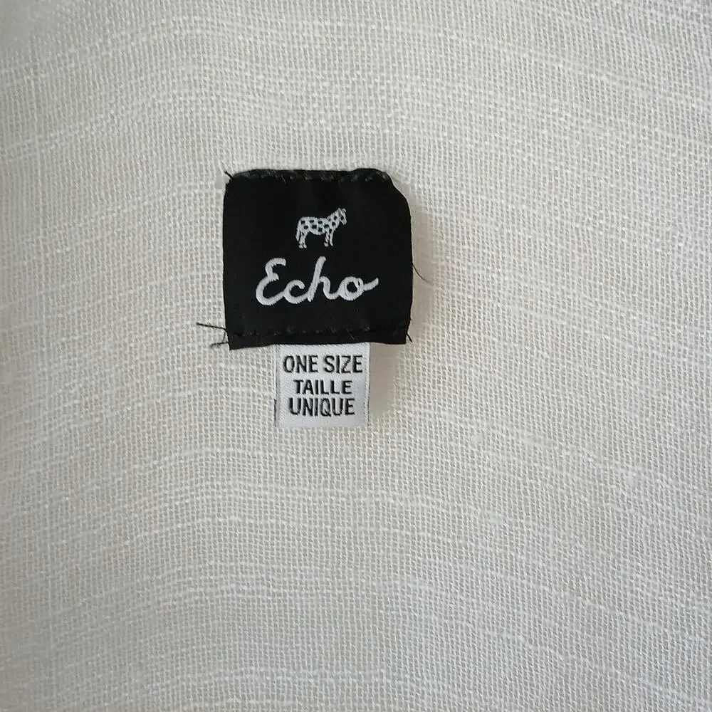 Echo Lightweight Gauze Caftan Shawl OSFA rayon cotton woven poncho scarf wrap